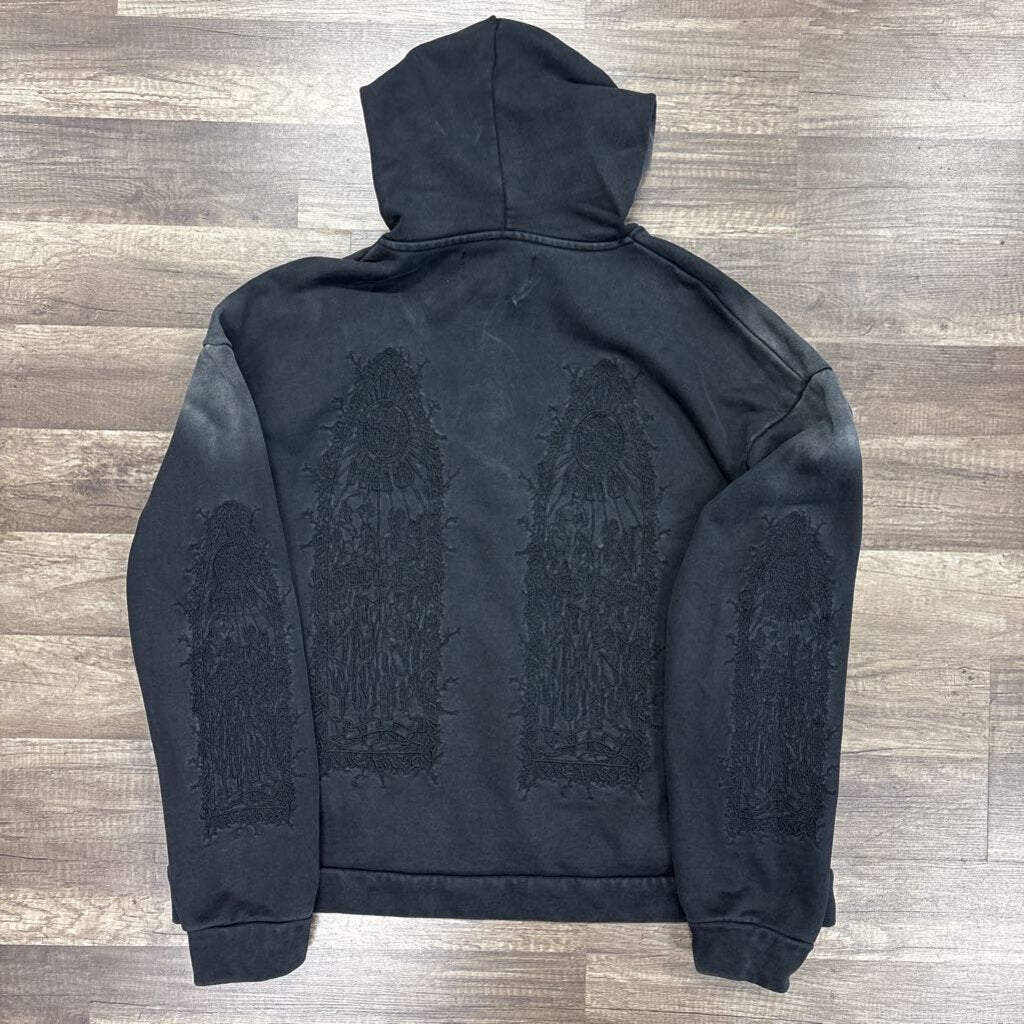 Who Decides War Hoodie Grey Black