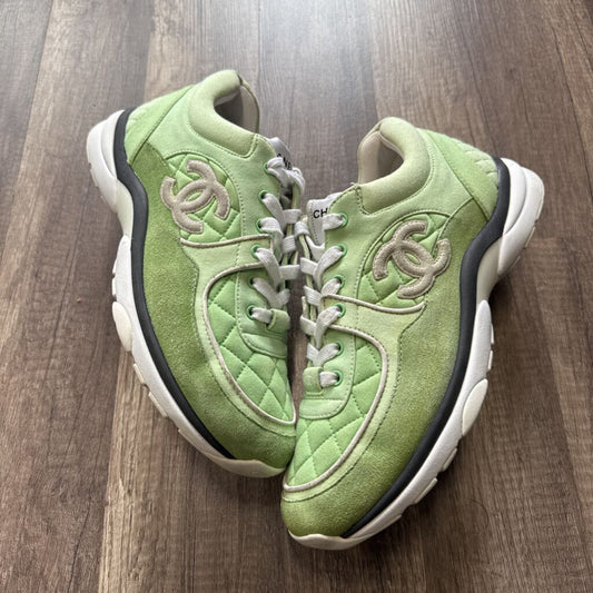 Chanel trainer lime green (no box)