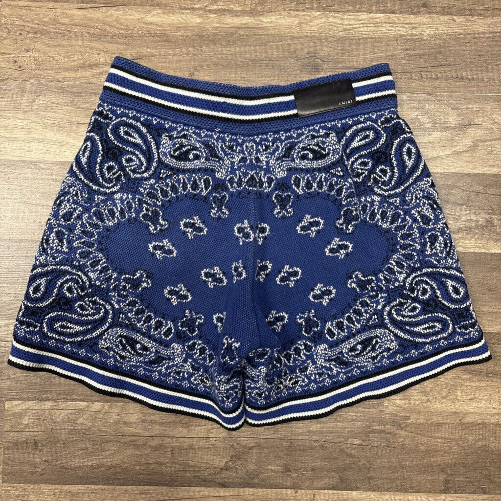 Amiri paisley shorts blue