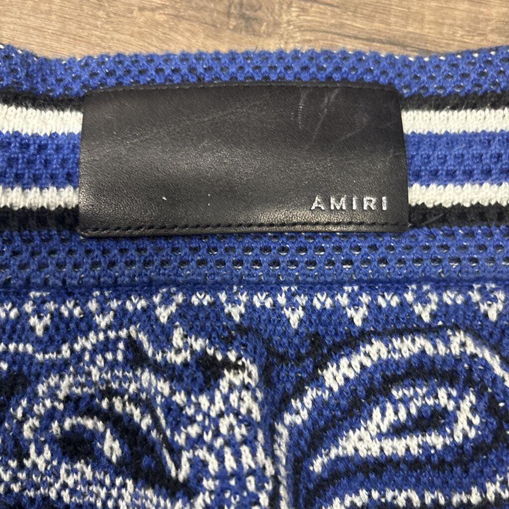 Amiri paisley shorts blue