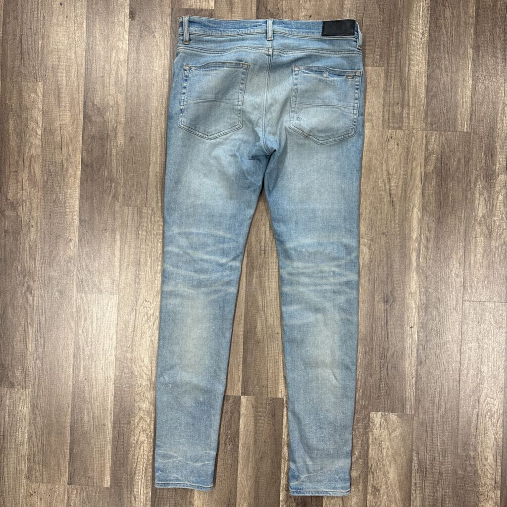 Amiri jeans MX 1 Red flannel patch