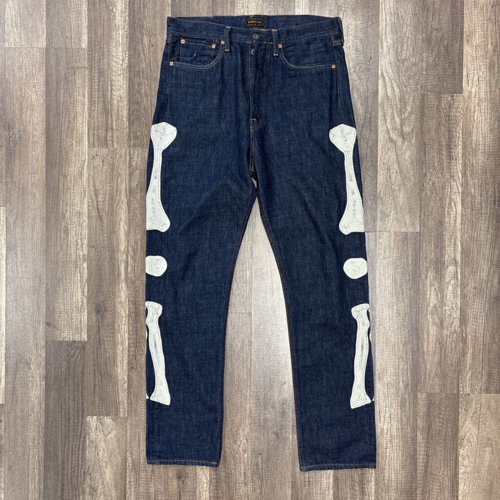 kapital Bone jean blue wash