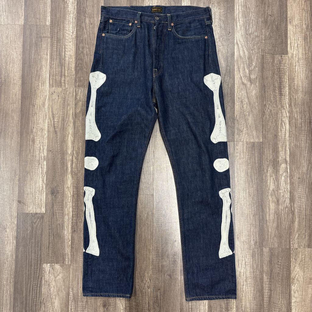 kapital Bone jean blue wash