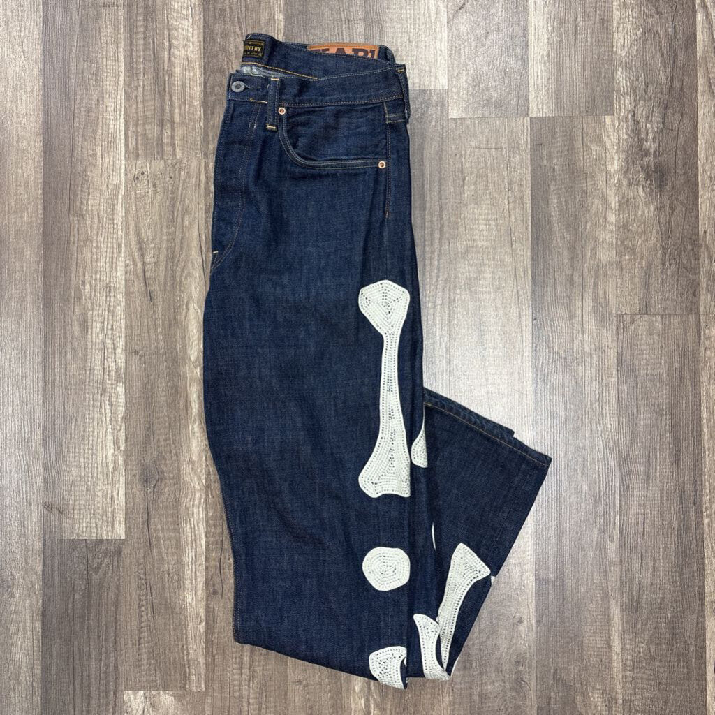 kapital Bone jean blue wash