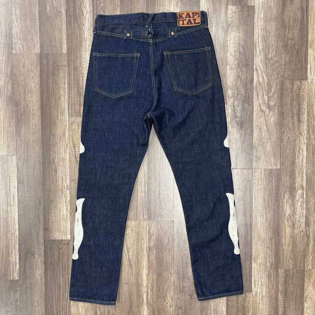 kapital Bone jean blue wash