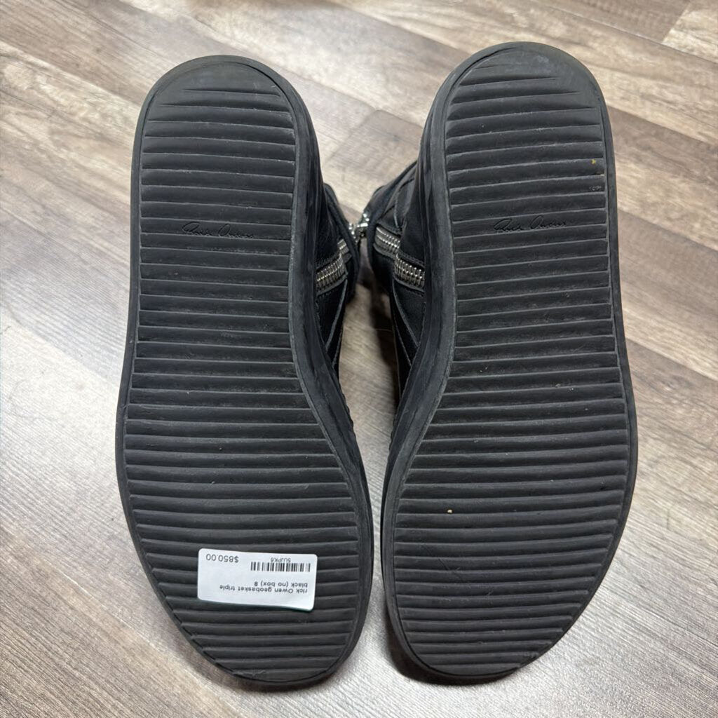 rick Owen geobasket triple black (no box)