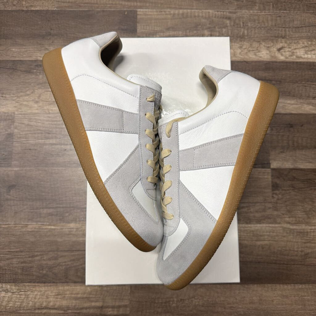 Maison margiela replica low white tan
