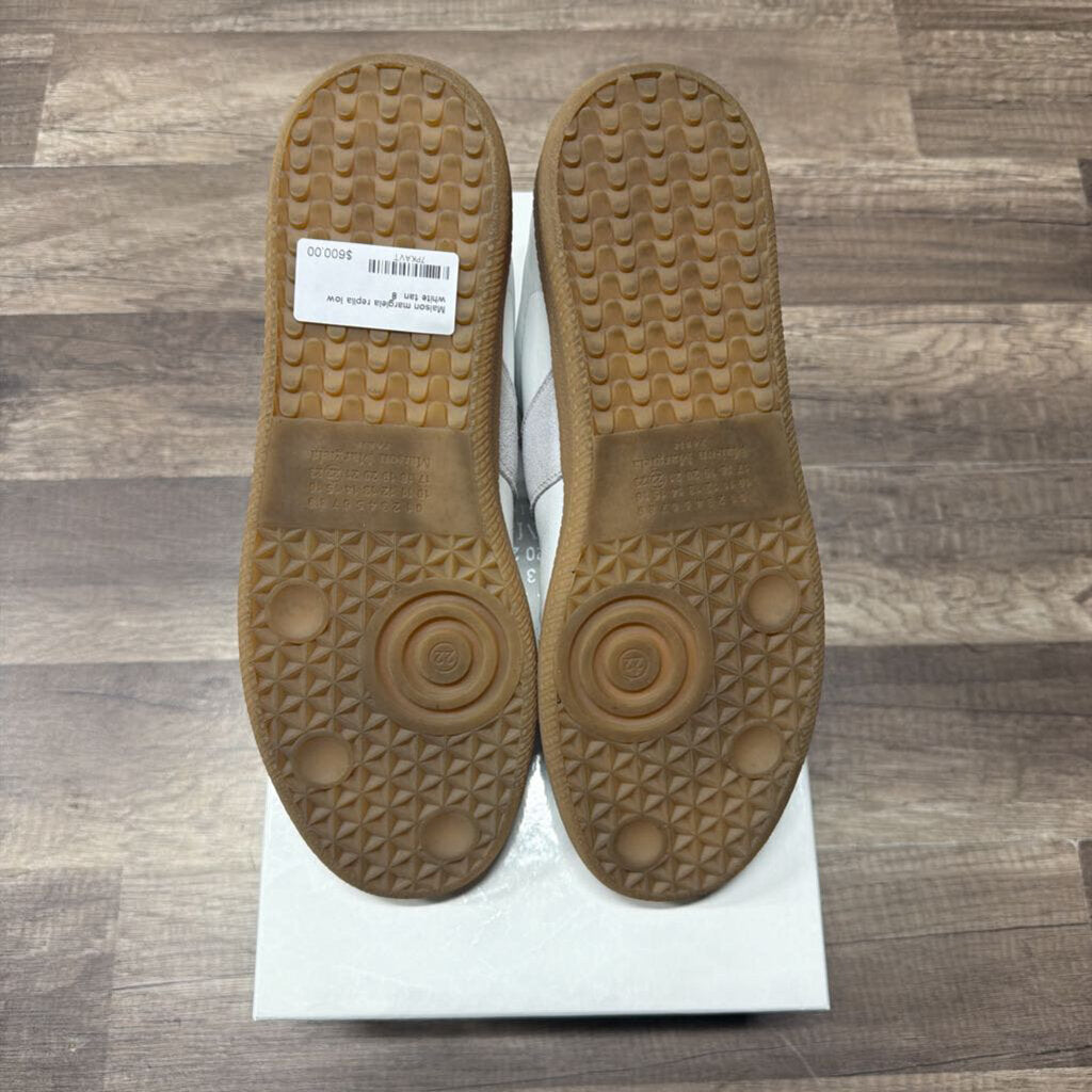 Maison margiela replica low white tan