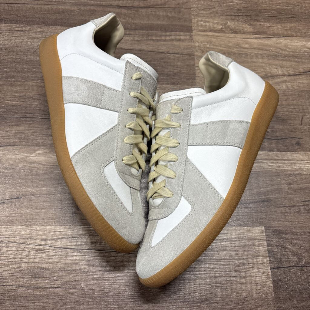 Maison margiela replica low white tan