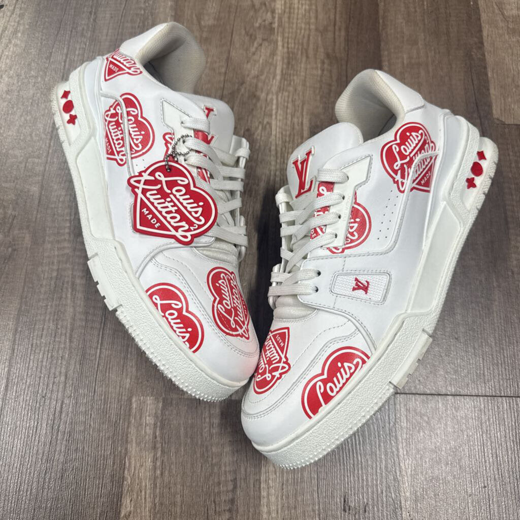Louis Vuitton Nigo Made Trainer White Red