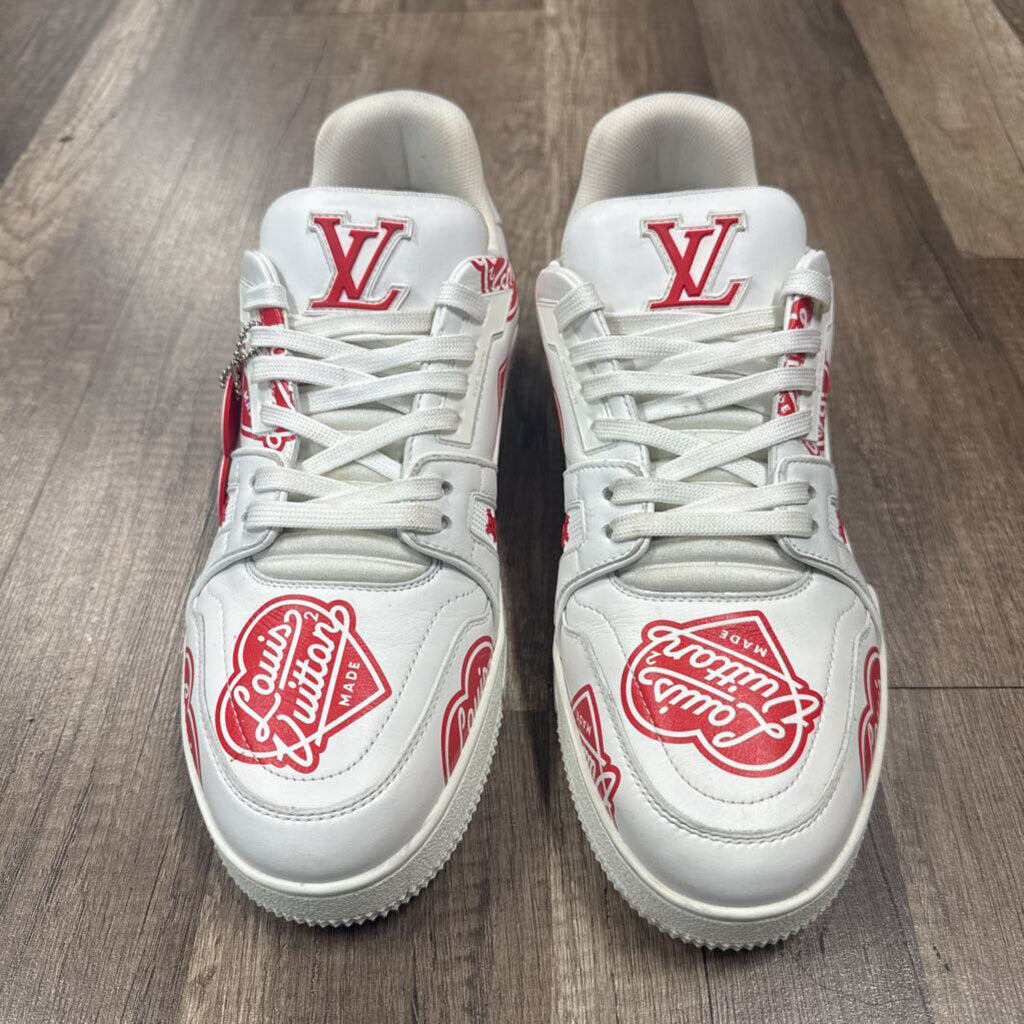 Louis Vuitton Nigo Made Trainer White Red