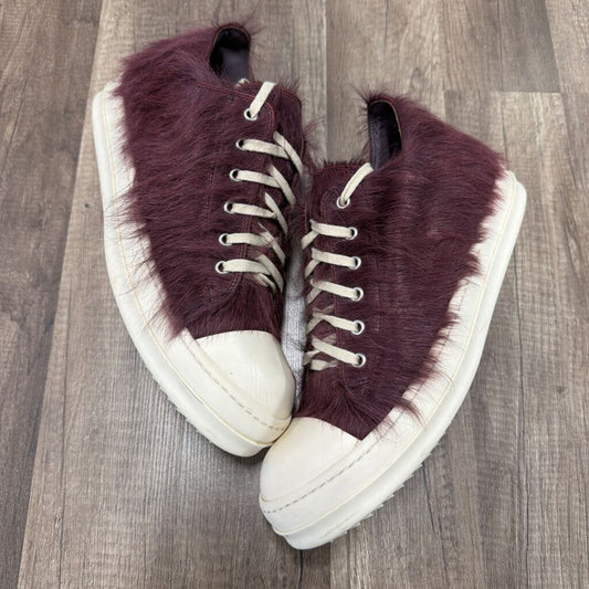 rick owens ramone burgundy fur (no box)
