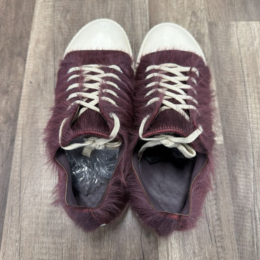 rick owens ramone burgundy fur (no box)