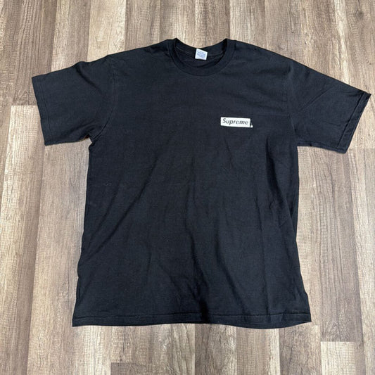 Supreme shirt black multi logo back
