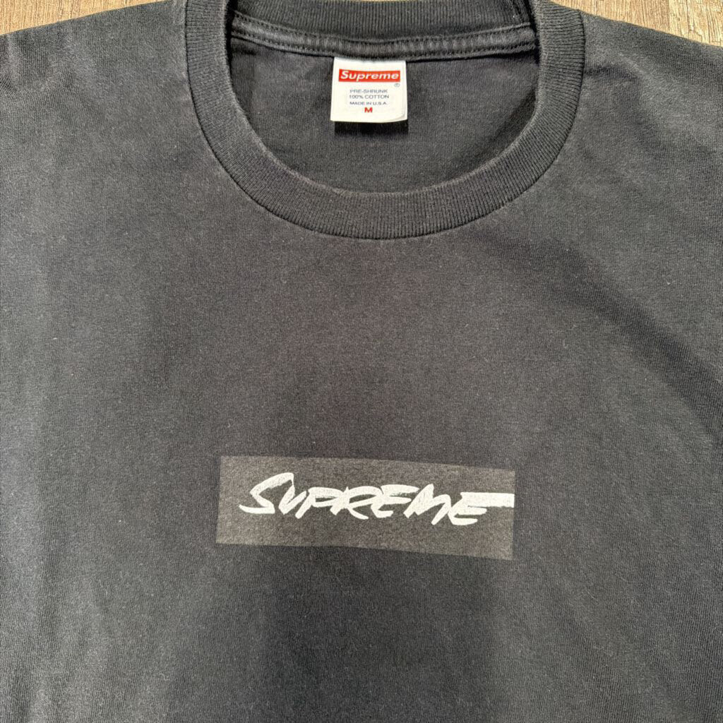 Supreme shirt black graffiti box logo
