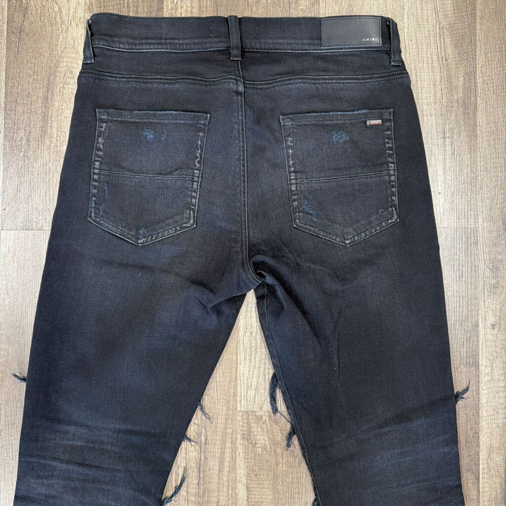 Amiri Jean Mx1 Black Paisley Patch