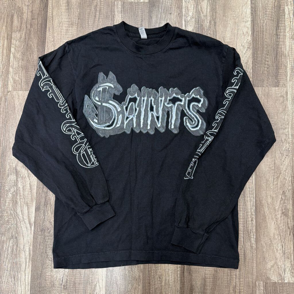 Saints Long Sleeve Black/White