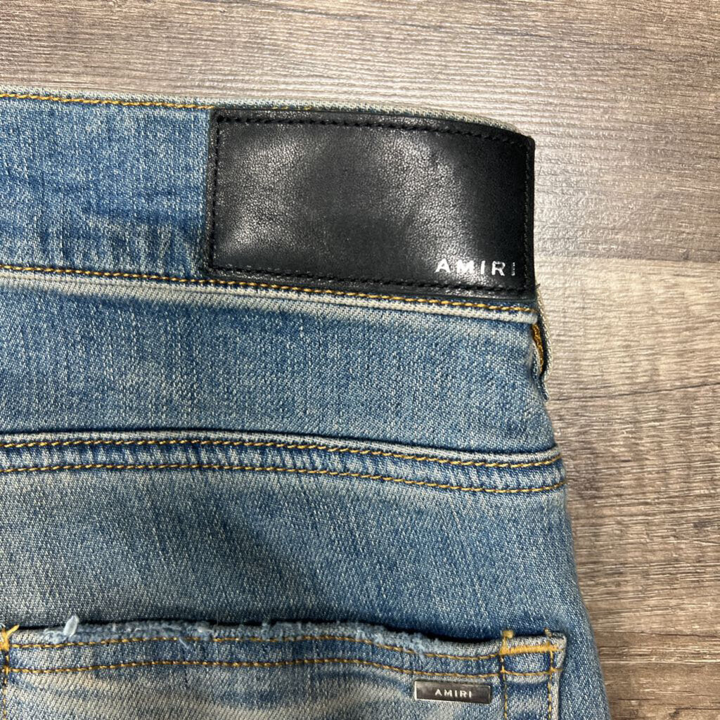 Amiri jean red snake patch
