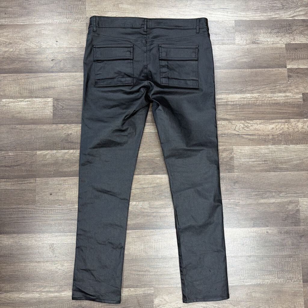 Rick Owens wax jeans black