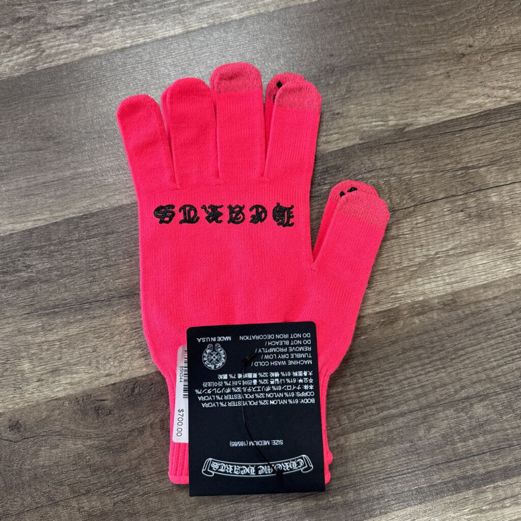 Chrome Hearts Pink Gloves