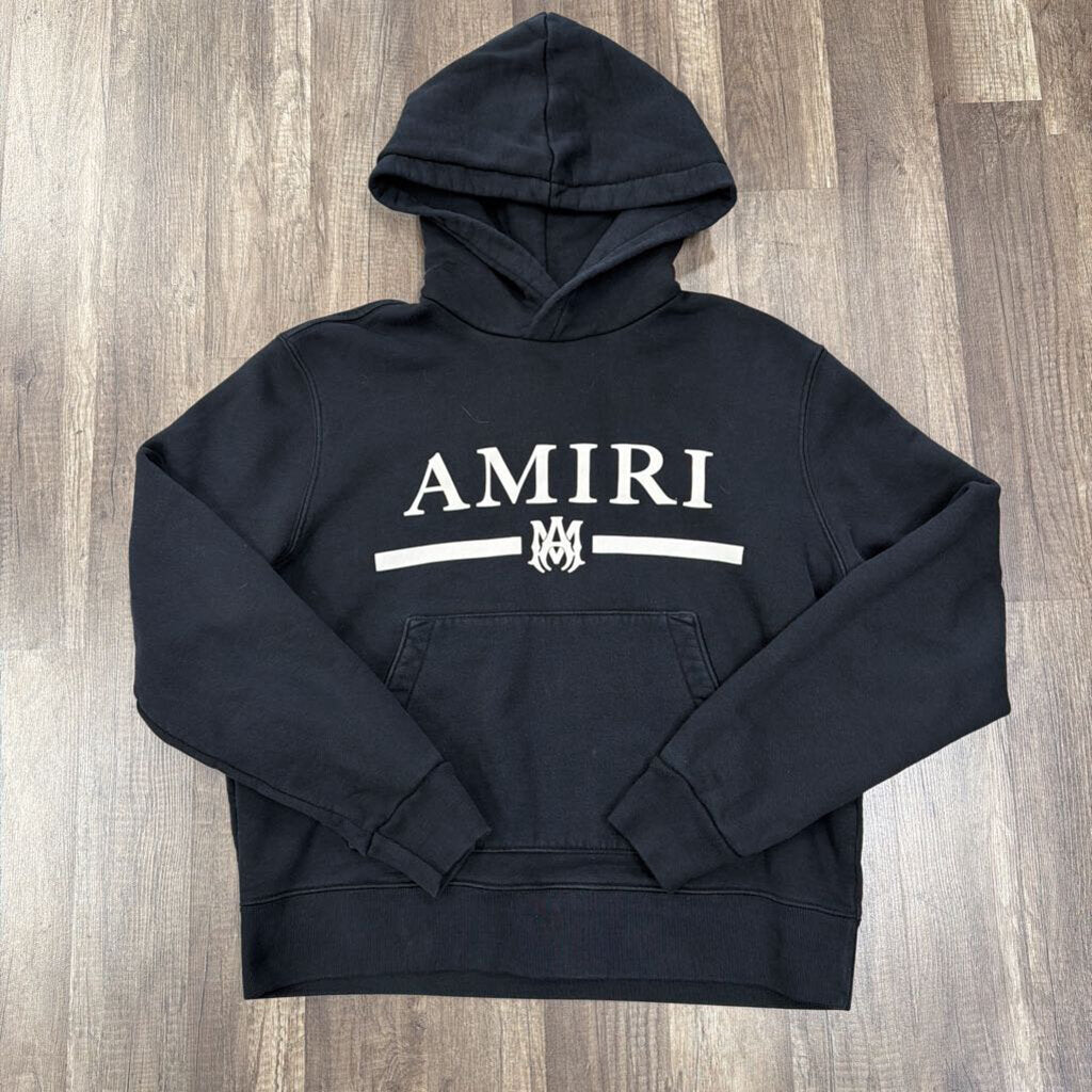 Amiri logo hoodie black