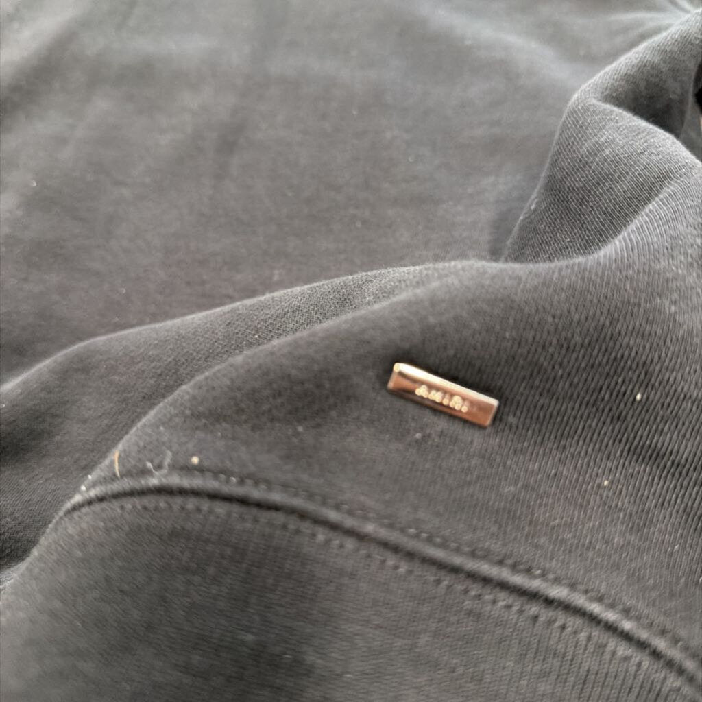 Amiri logo hoodie black
