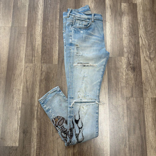Amiri Jeans Blue/Black Flame