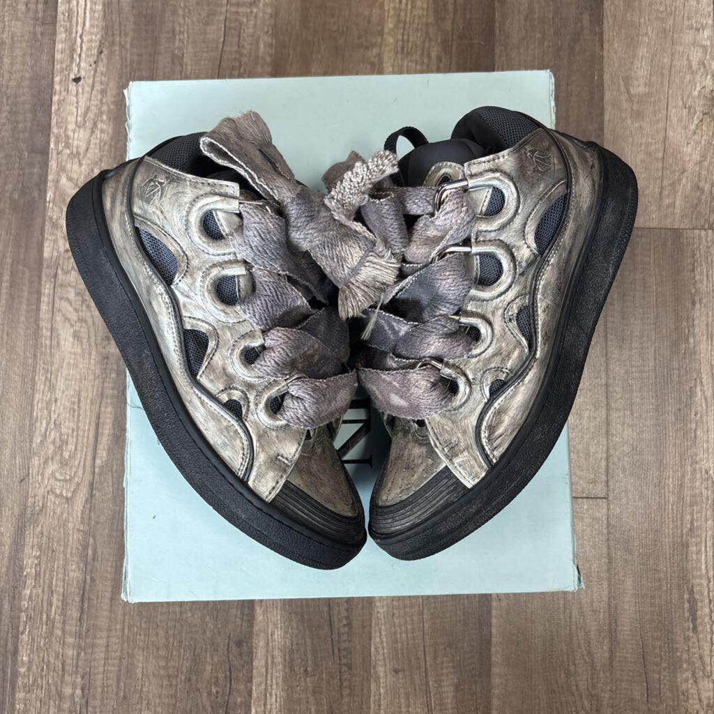 Lanvin curb sneaker vintage silver