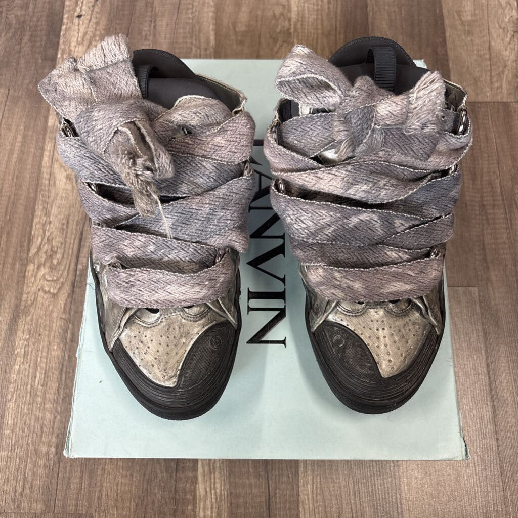 Lanvin curb sneaker vintage silver