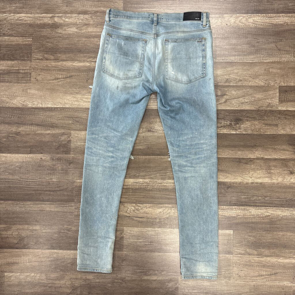 Amiri jean MX 1 yellow patch