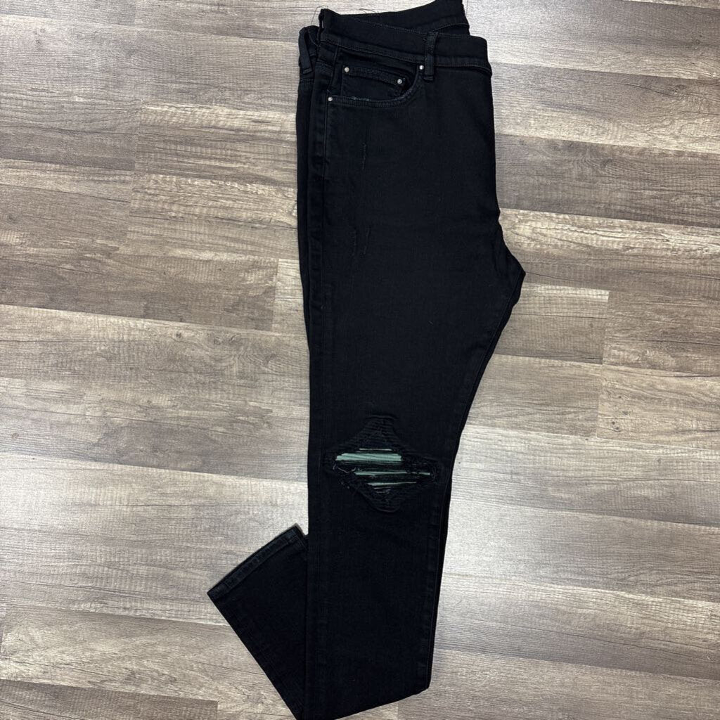 Amiri Jean mx1 black green patch