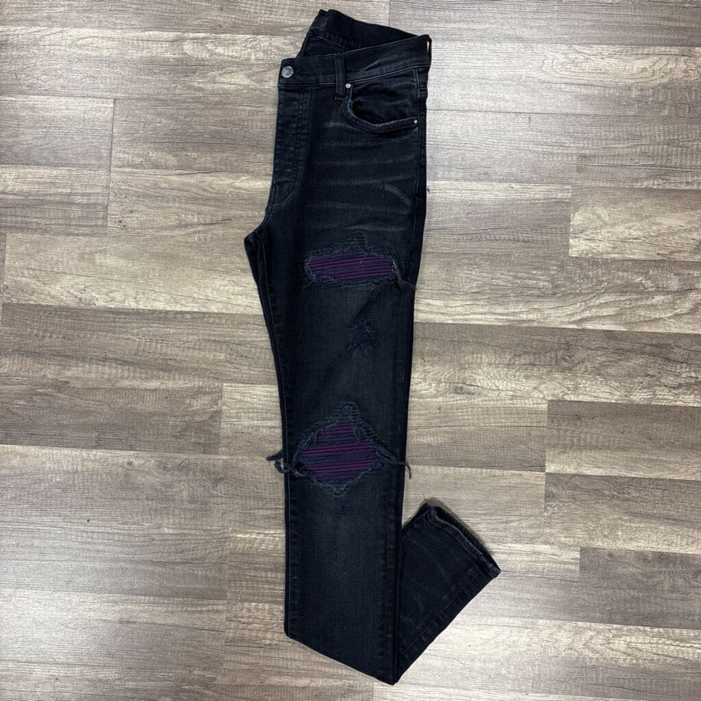 Amiri Jean mx1 black purple patch