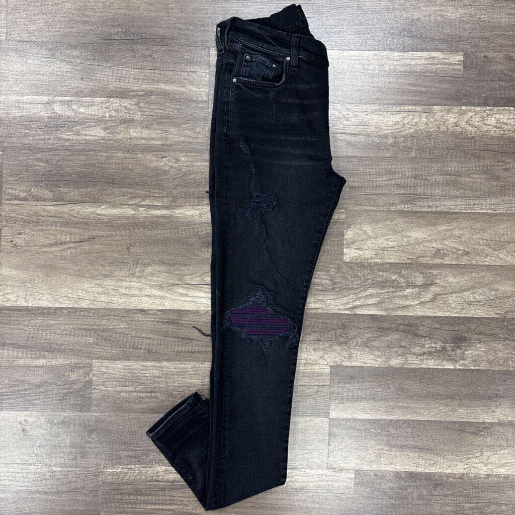 Amiri Jean mx1 black purple patch