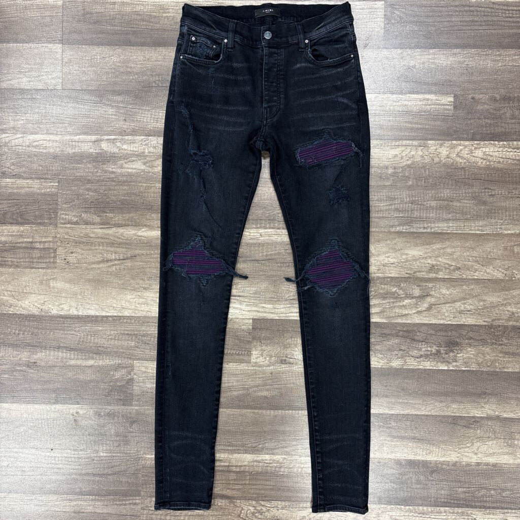 Amiri Jean mx1 black purple patch