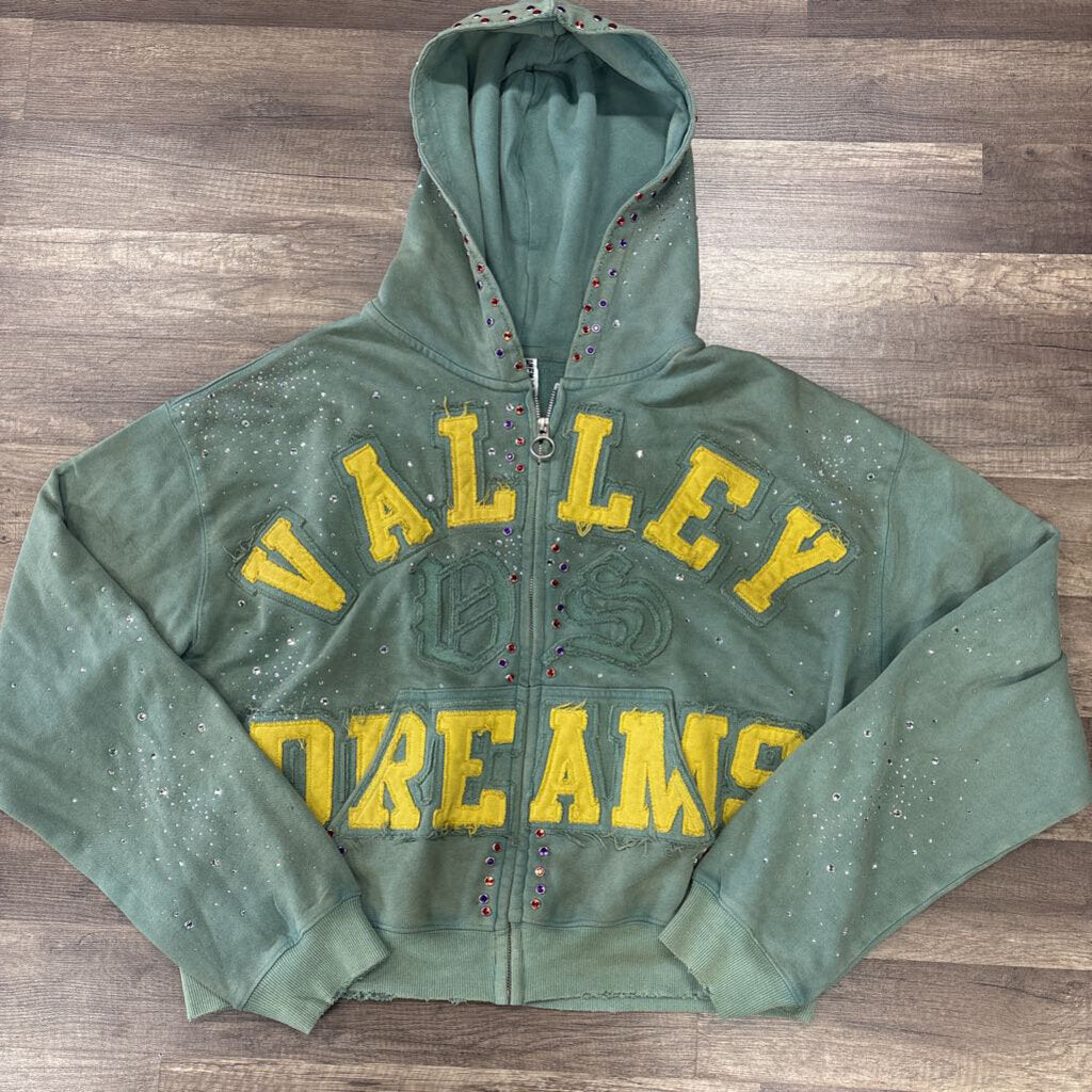 Valley zip up green yellow