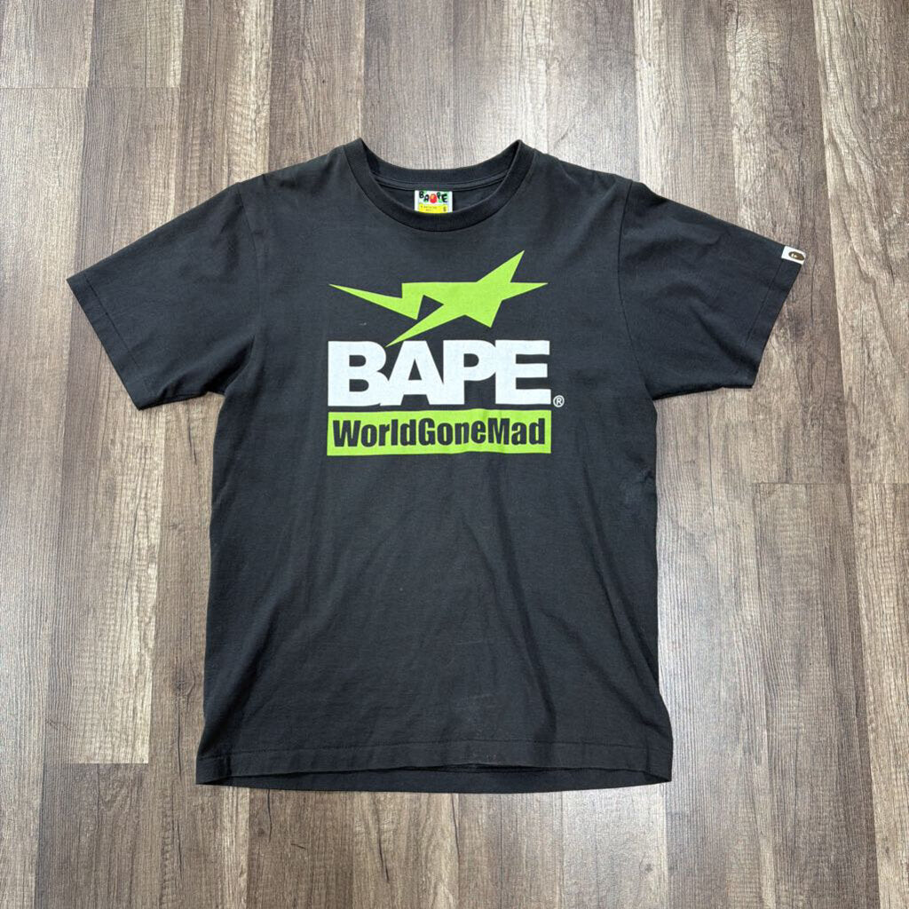 Bape World Gone Mad Shirt Grey