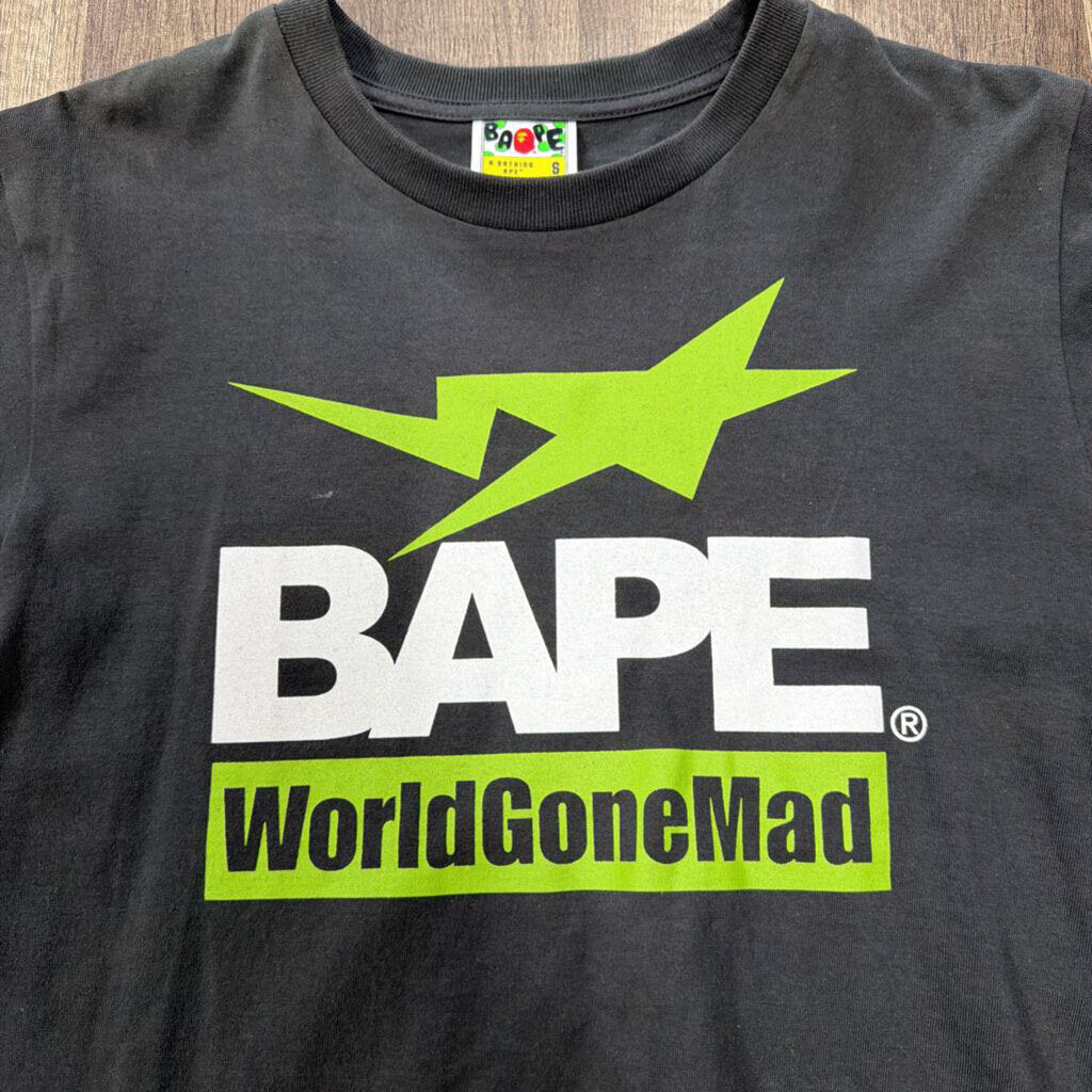 Bape World Gone Mad Shirt Grey