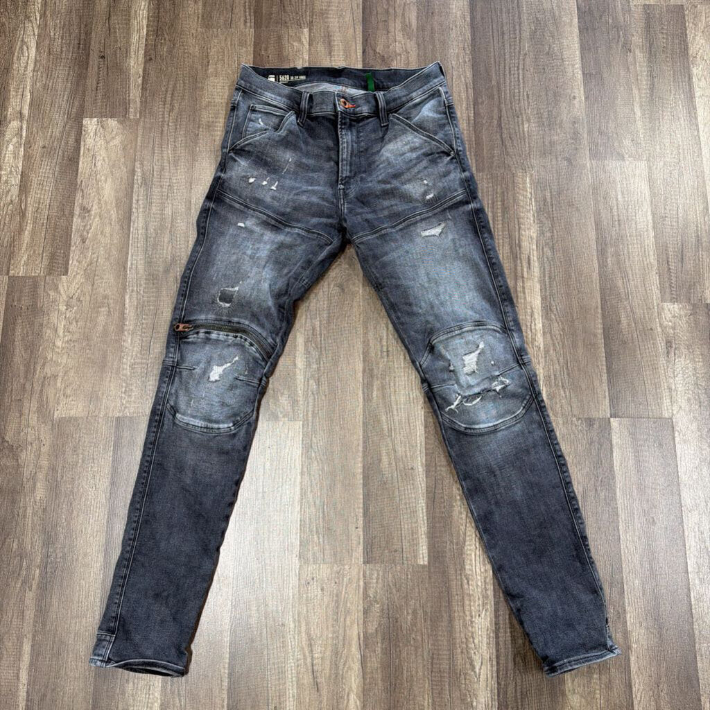 Gstar Jean Grey Zip Knee