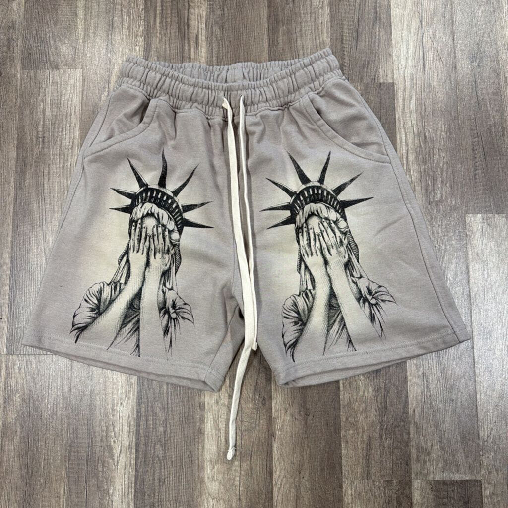 Saints Grey Liberty Shorts