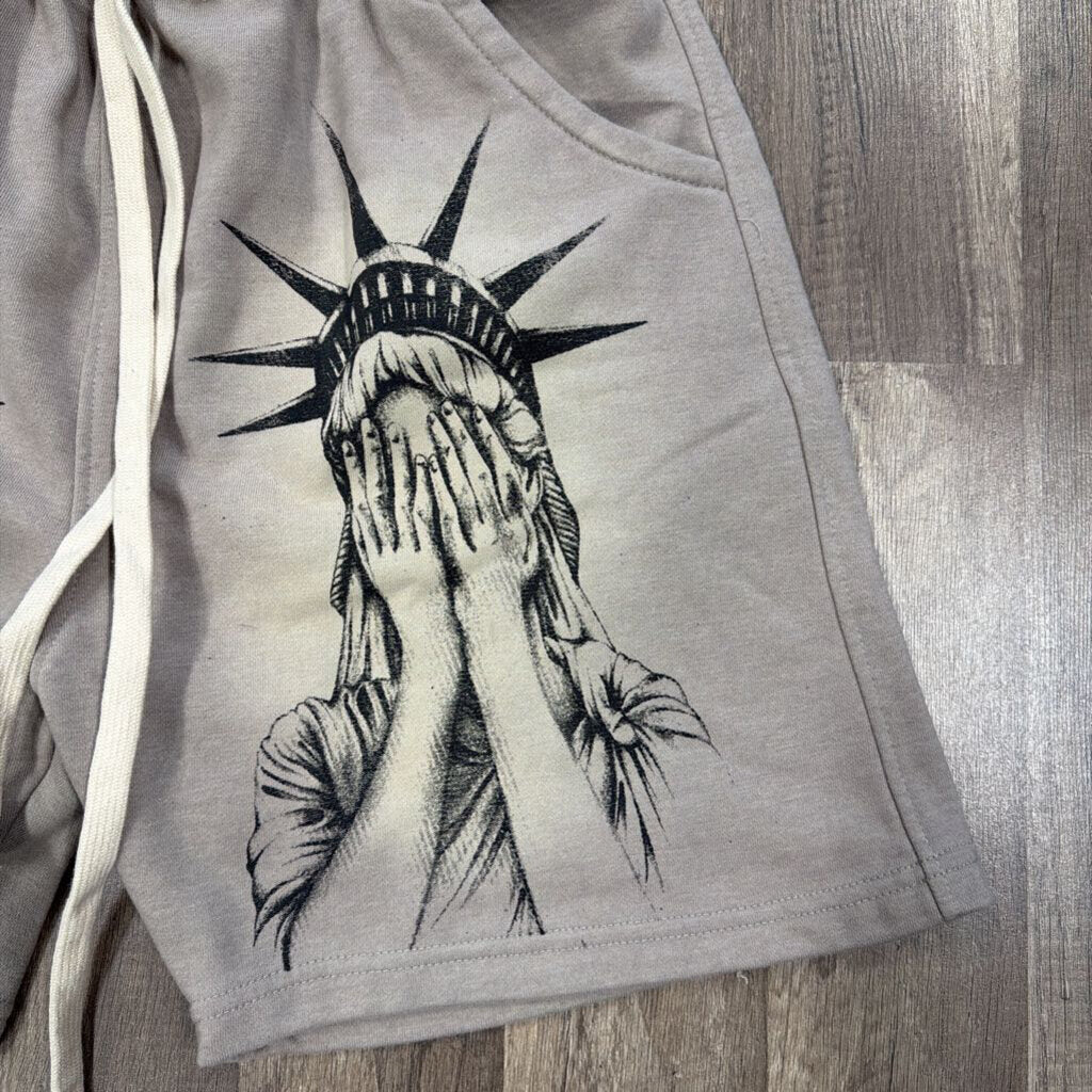 Saints Grey Liberty Shorts