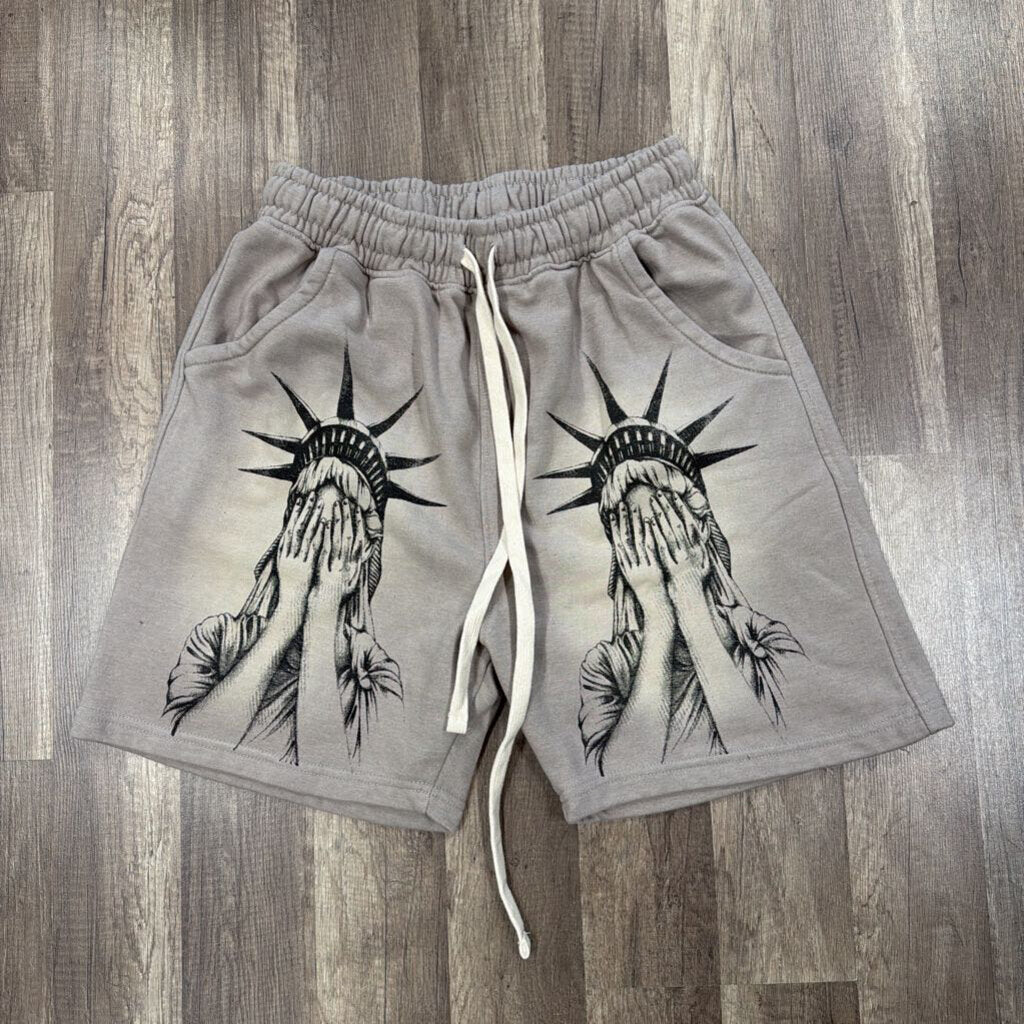 Saints Grey Liberty Shorts