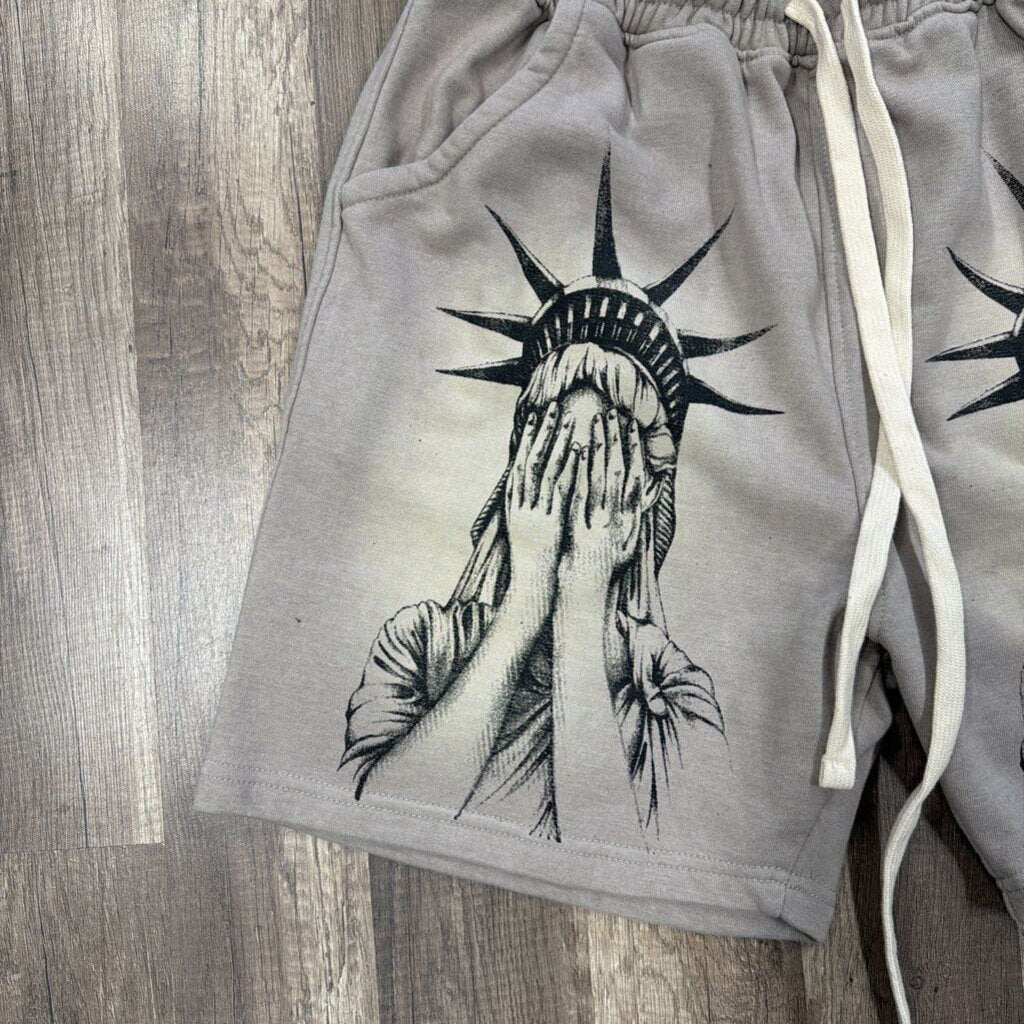 Saints Grey Liberty Shorts