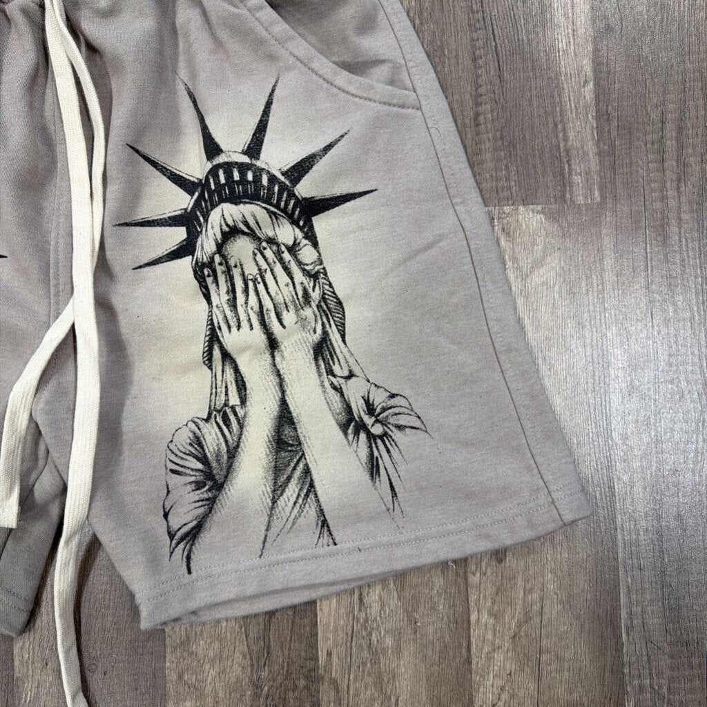 Saints Grey Liberty Shorts