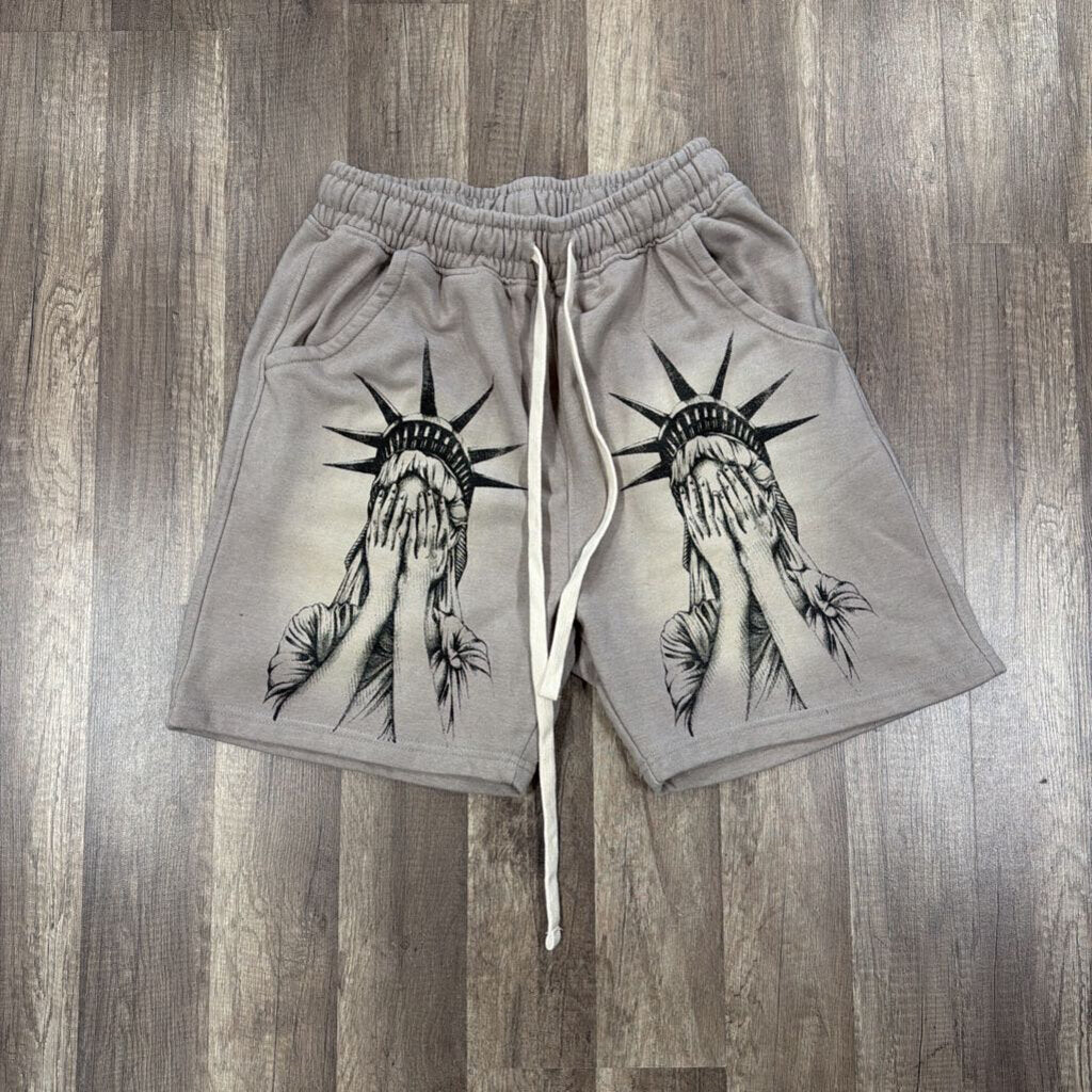 Saints Grey Liberty Shorts