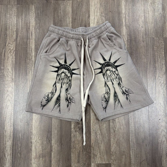 Saints Grey Liberty Shorts