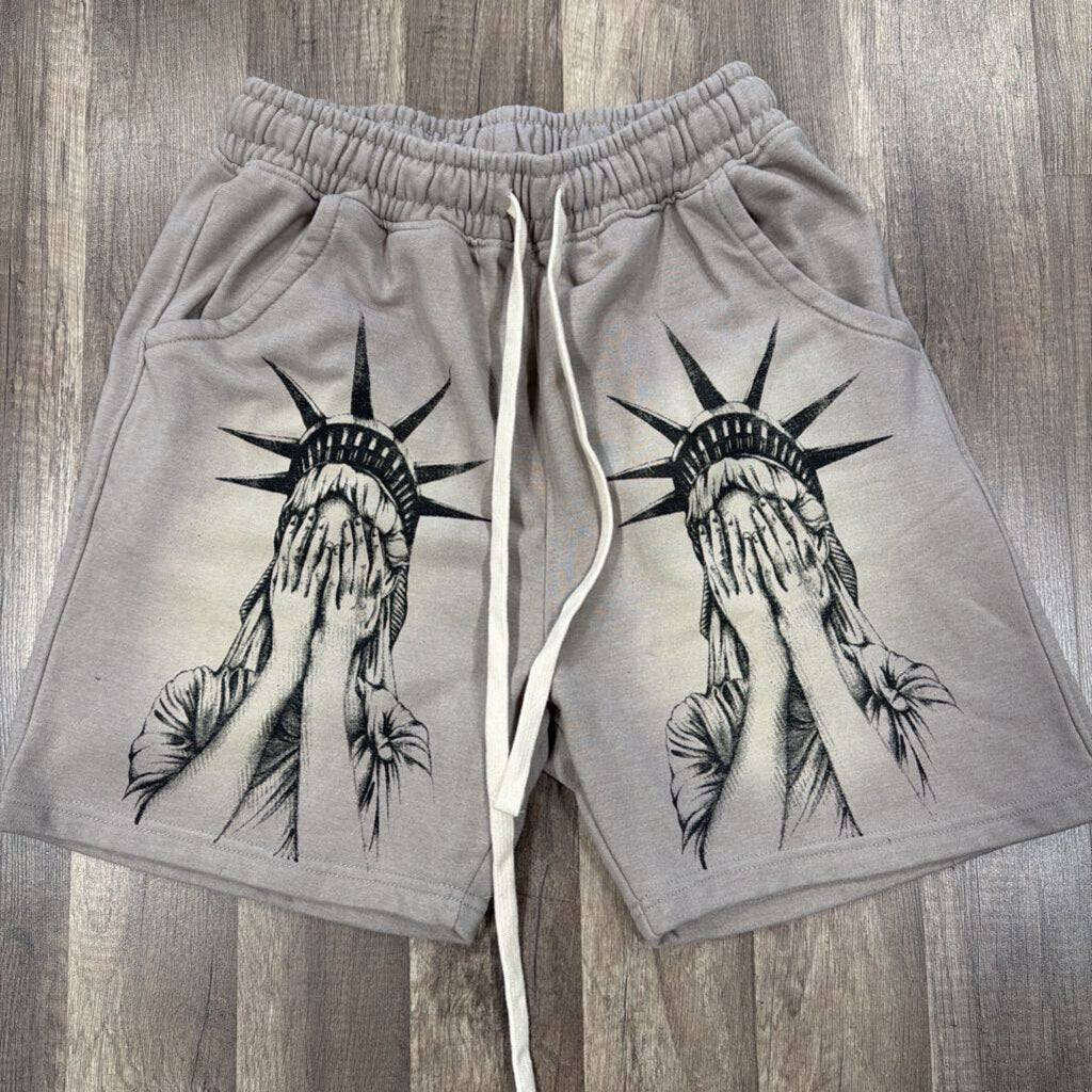 Saints Grey Liberty Shorts