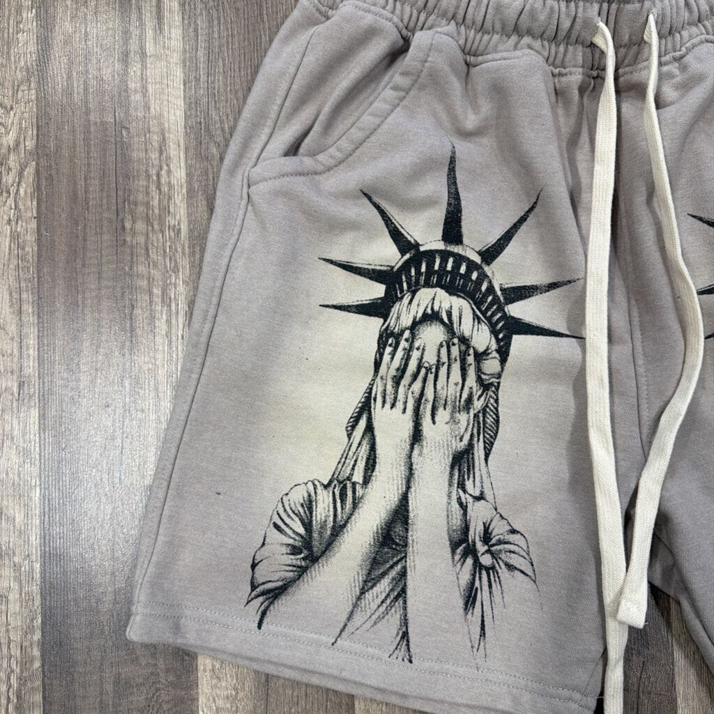 Saints Grey Liberty Shorts