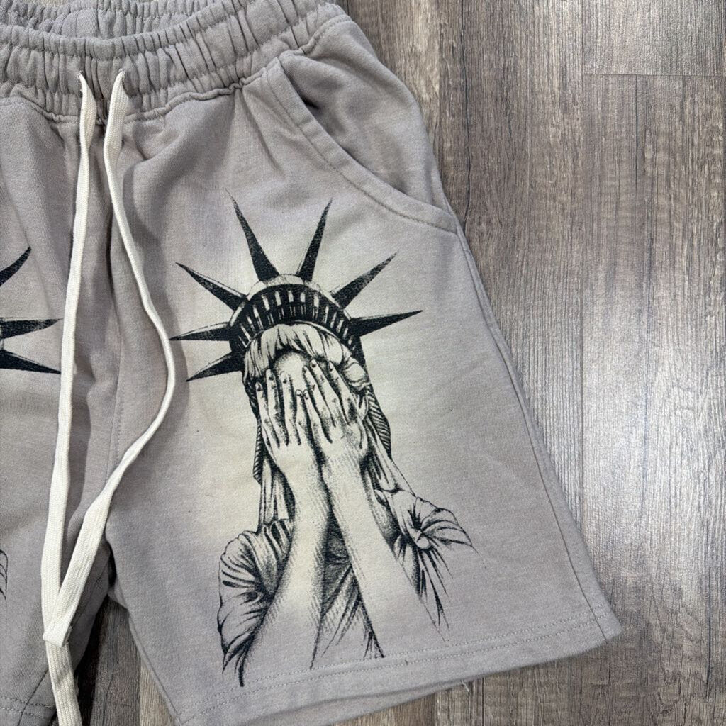 Saints Grey Liberty Shorts