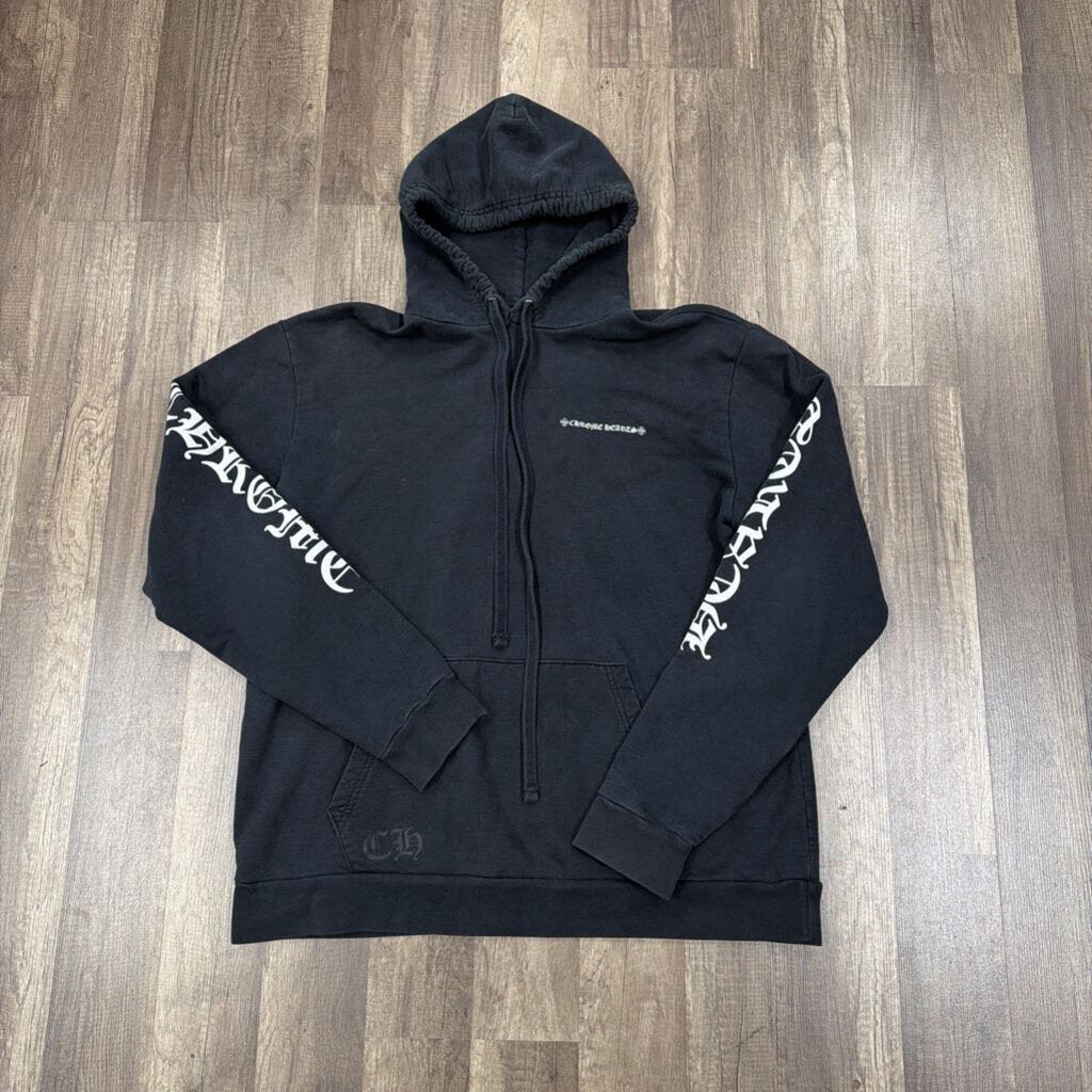Chrome Hearts Tire Track Cemetery Cross Spine Hoodie
