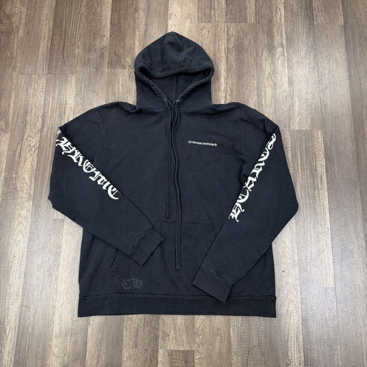 Chrome Hearts Tire Track Cemetery Cross Spine Hoodie